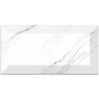 CARRARA LIGHT BEVELLED GLOSSY 10x20 CM CARRARA LIGHT BEVELLED GLOSSY 10x20 CM