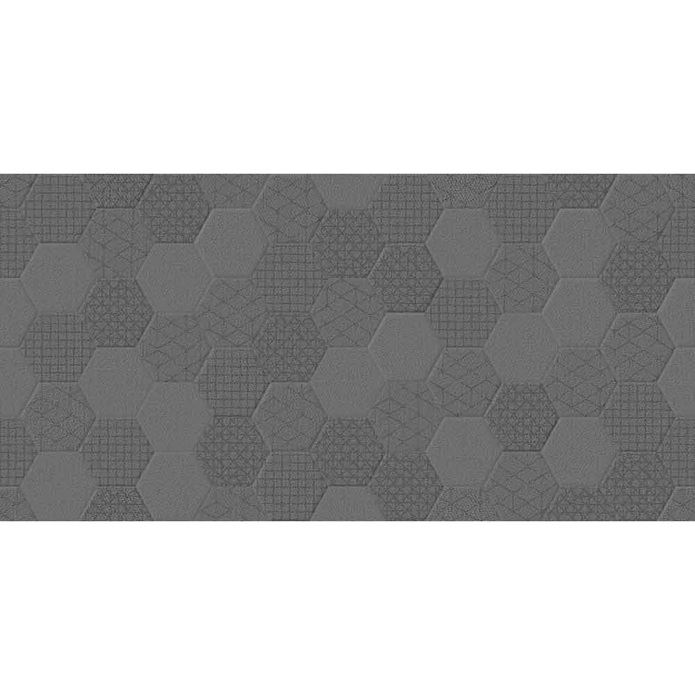 GRAFEN HEXAGON GREY RECTIFIED 30x60