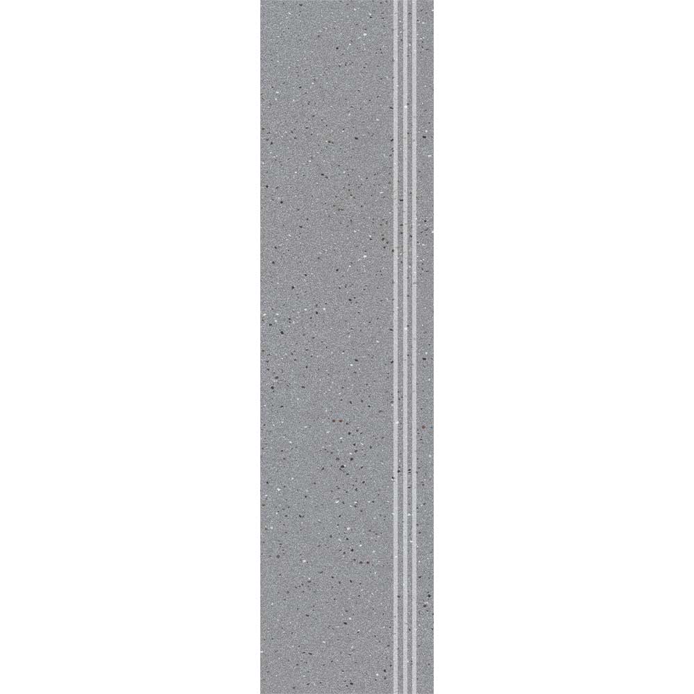 MOSAIC SATIN GREY STEP 30x120